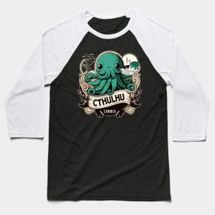 Cute Cthulhu Summer Design Baseball T-Shirt